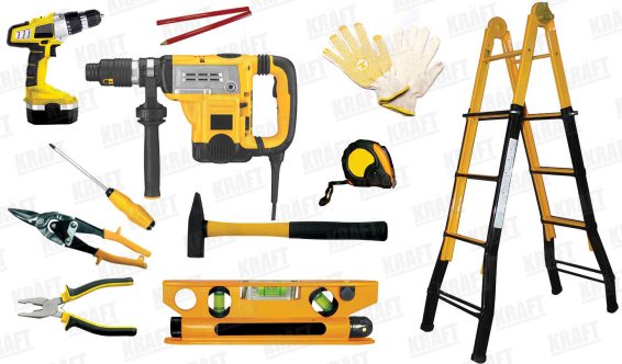 Zestaw instrumentów dla instalacji sufitów podwieszanych na T-profilach KRAFT 