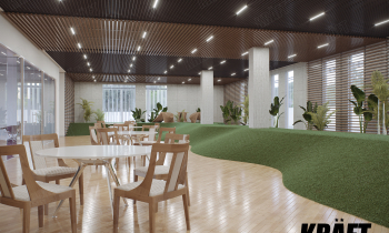 Sufit kombinowany - listwa, sufit rastrowy, KRAFT Led