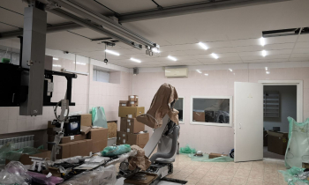 System oświetlenia KRAFT Led do sufitów podwieszanych w sali operacyjnej szpitala wojskowego