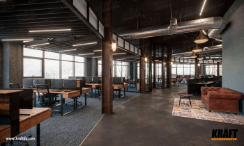 Listwa kubiczna KRAFT, sufit rastrowy KRAFT 