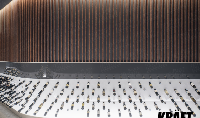 Facing the walls with a cubic lath along the radius (+3 photos)