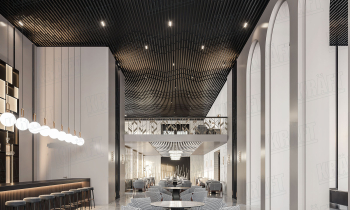 New Article: Cube-shaped rail in a hotel interior is much more than it seems