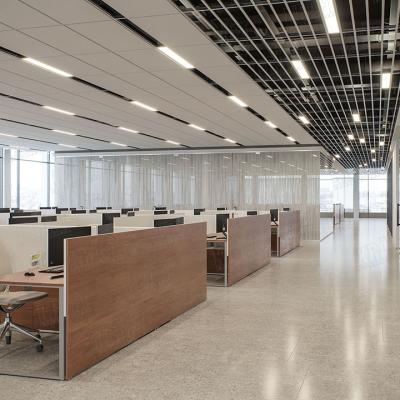 Wnętrza 3D sufitów podwieszanych na T-profile / 3D interiors T-grid system